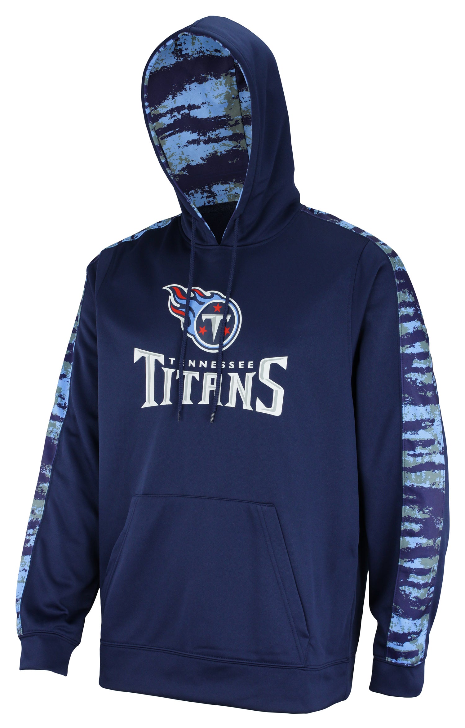 Hot! Zubaz Men's Tennessee Titans Performance Hoodie with Oxide Sleeves