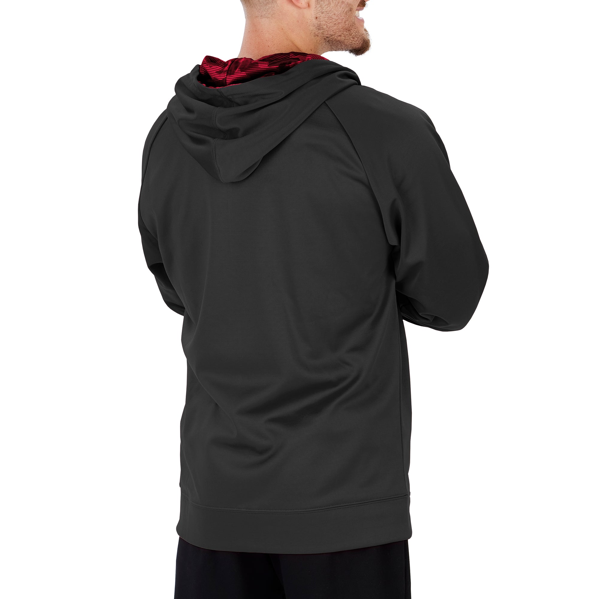 Hot Sale! Zubaz Men's Atlanta Falcons NFL Full-Zip Camo Fleece Lined Hoodie