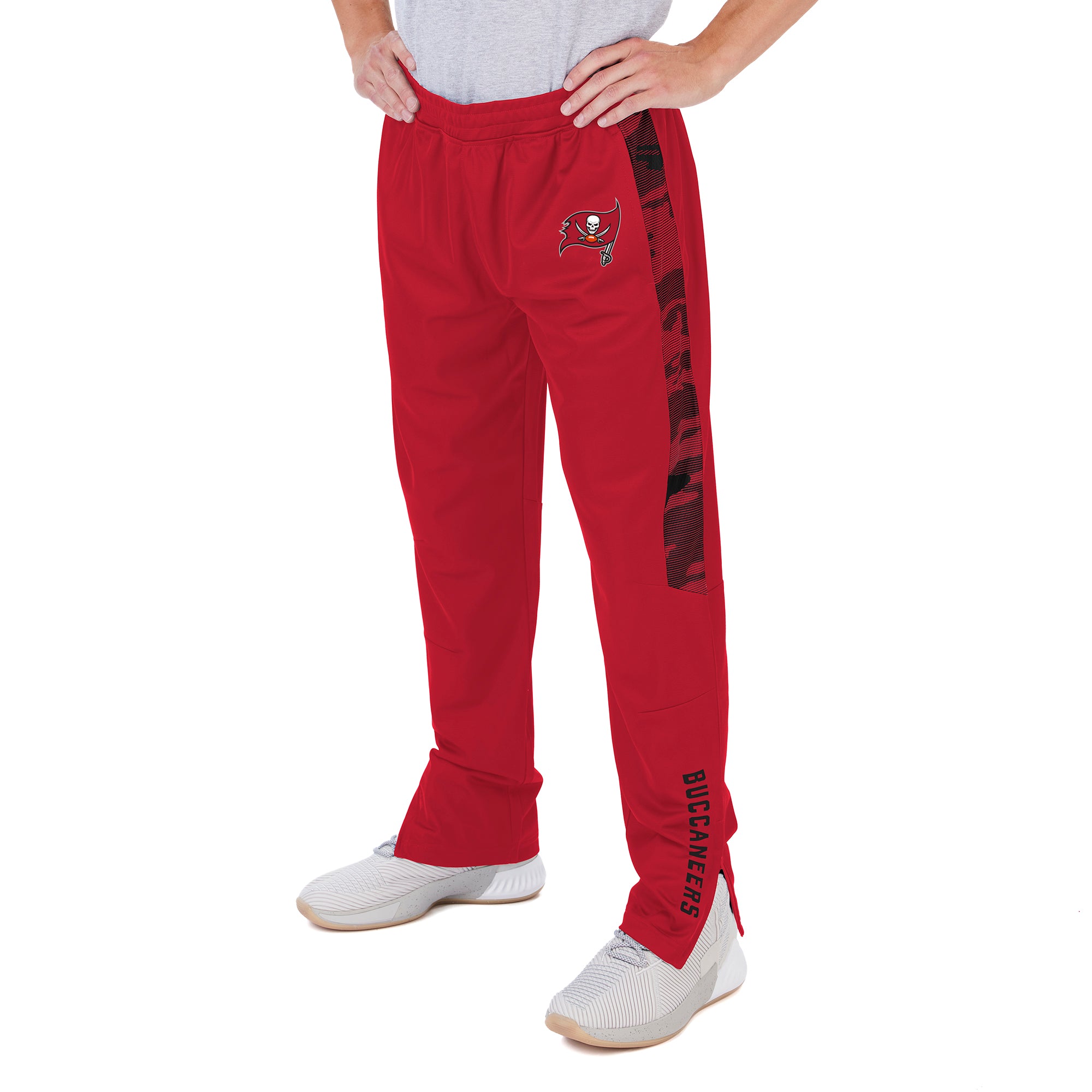 Zubaz Men's NFL Tampa Bay Buccaneers Midweight Camo - Side Track Pants