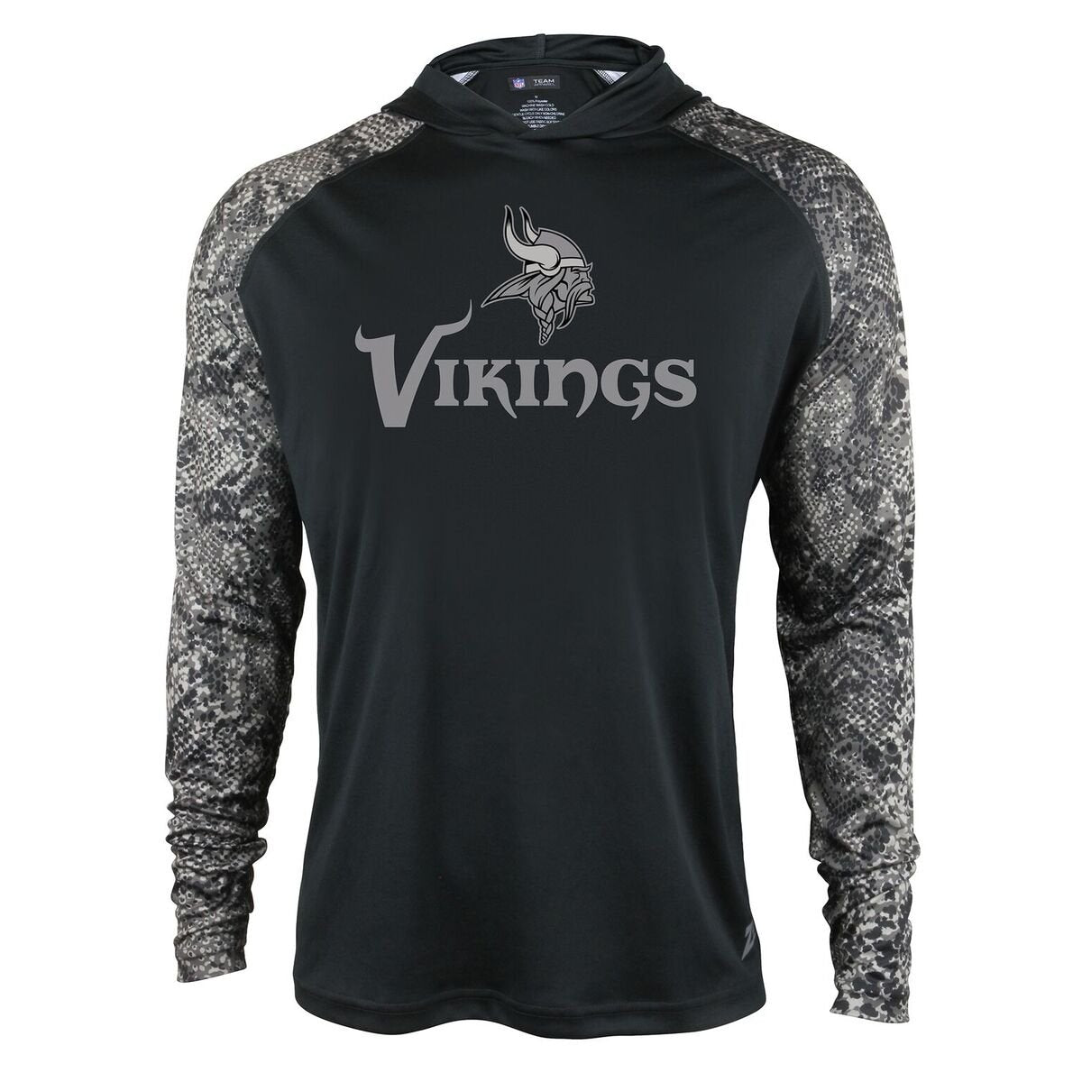 Zubaz Men's Lightweight Tonal NFL Minnesota Vikings Hoodie