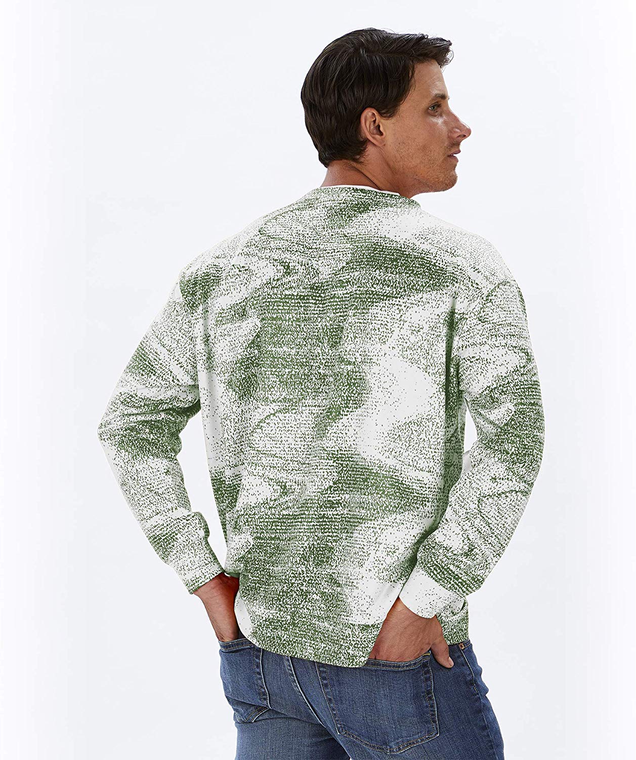 Hot! Zubaz NFL New York Jets Men's Static Crew Neck Sweatshirt
