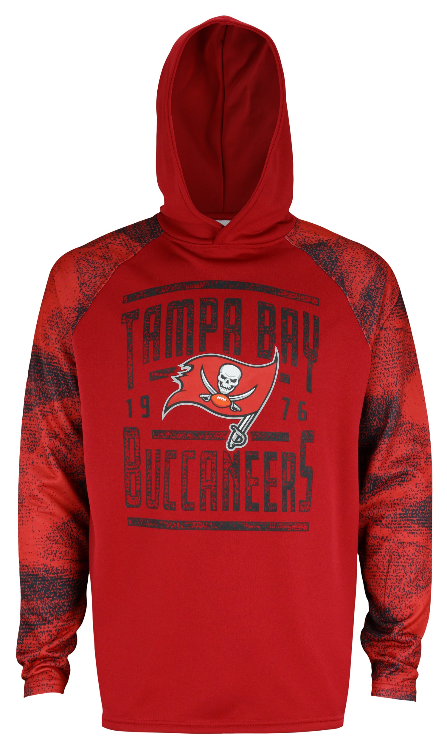 Hot Deal! Zubaz NFL Men's Tampa Bay Buccaneers Lightweight Static - Sleeve Hoodie