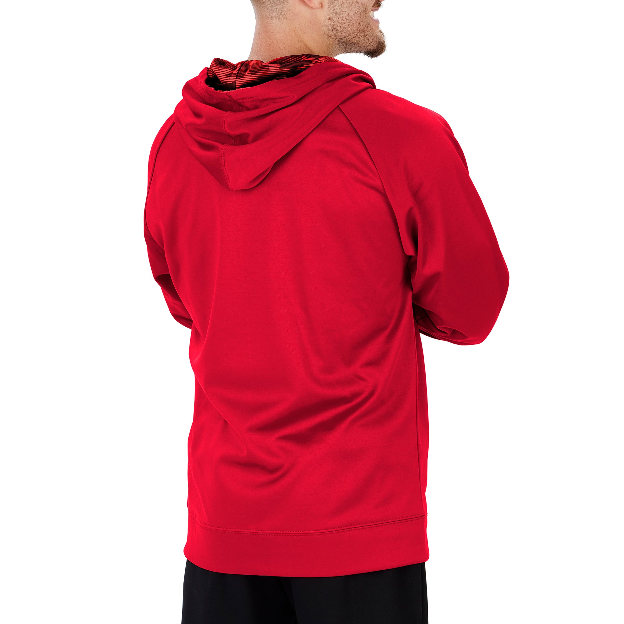 Huge Discount! Zubaz Men's NFL Kansas City Chiefs Full-Zip Camouflaged Fleece Hoodie