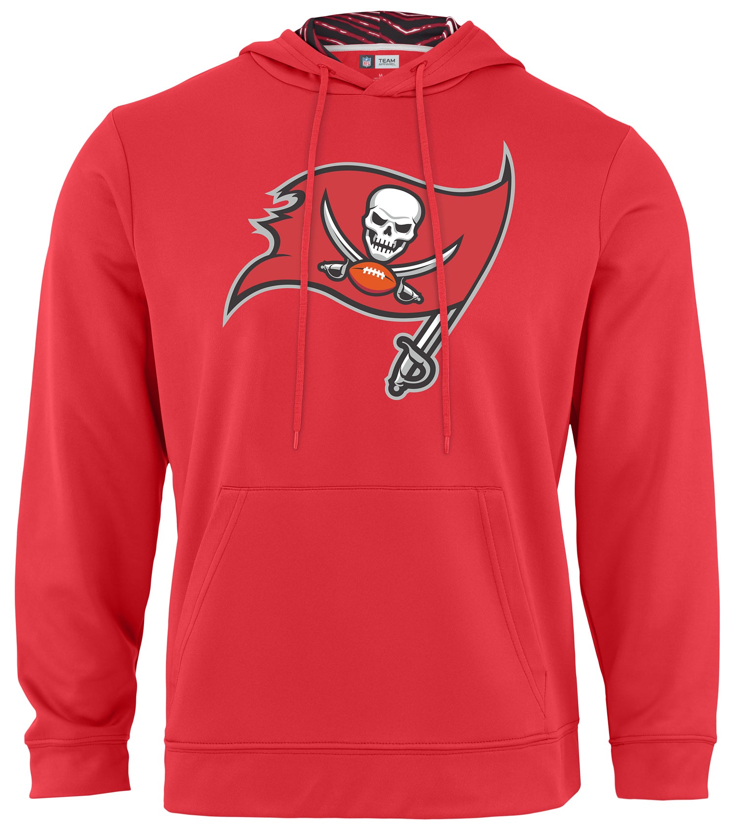 Hot Deal! Zubaz NFL Men's Tampa Bay Buccaneers Licensed Hoodie with Zebra Hood Liner