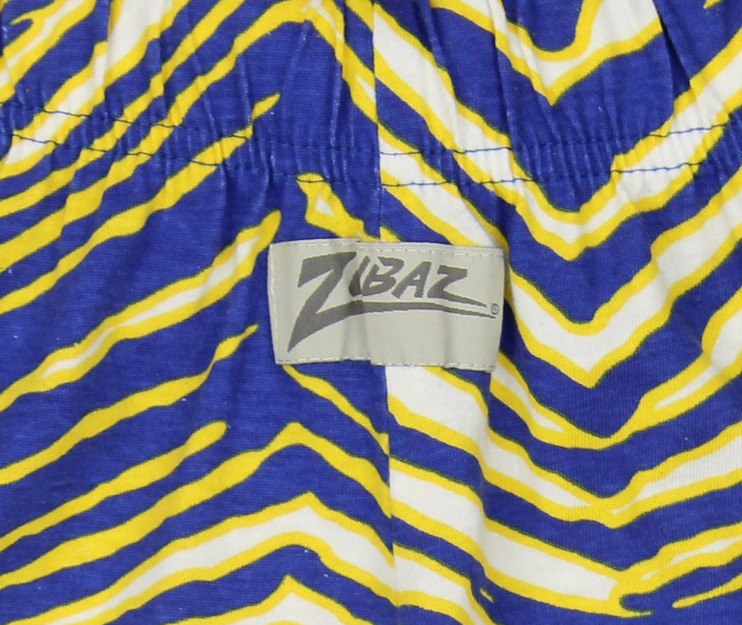Zubaz Men's NFL Los Angeles Rams Zebra Print Left Hip Logo Comfortable Lounge Pants
