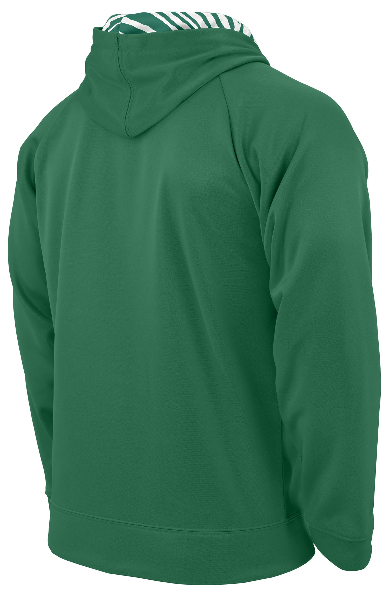 Zubaz NFL Men's New York Jets Full Zip Zebra Print Logo Hoodie