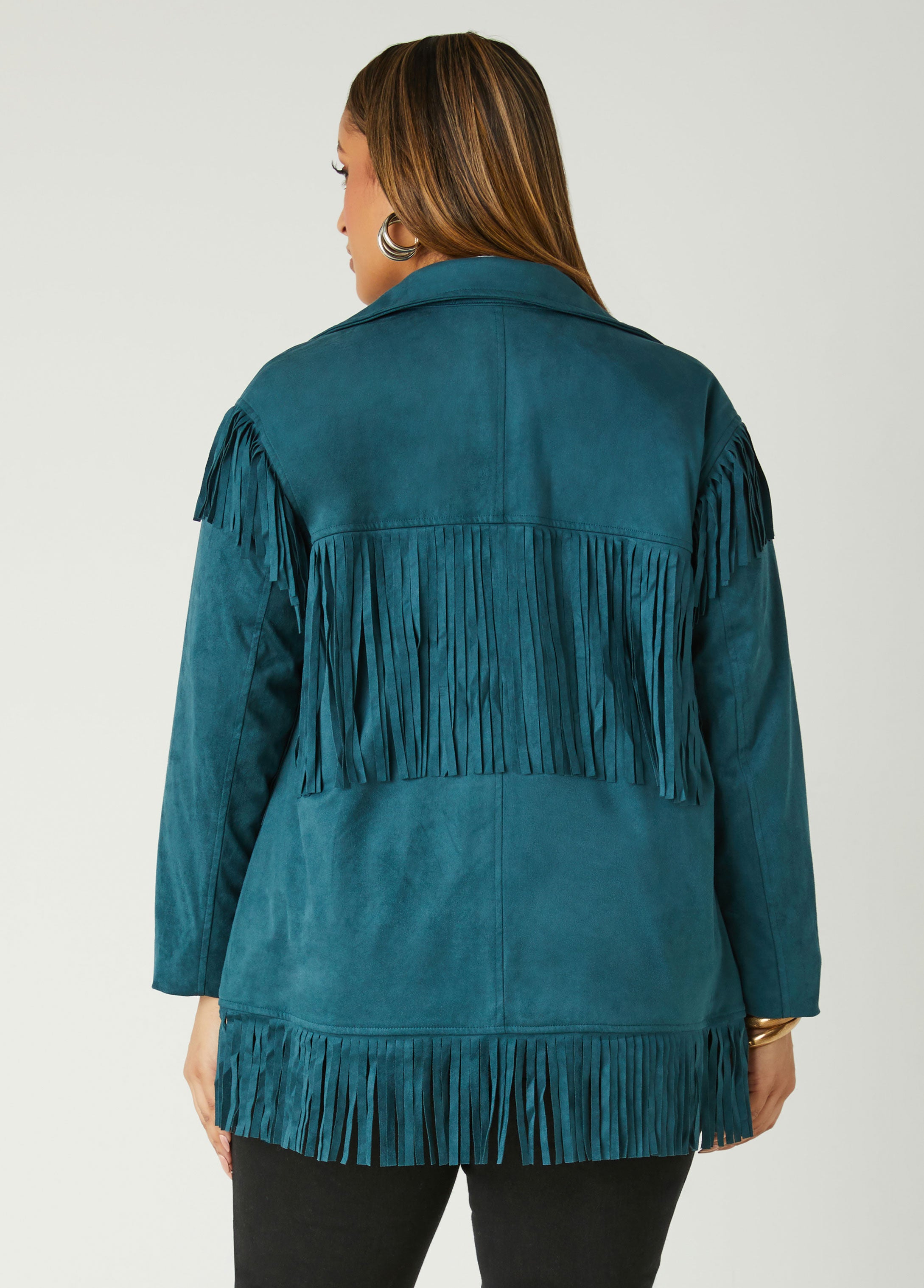 Hot Fringed Faux Suede Jacket for All Seasons