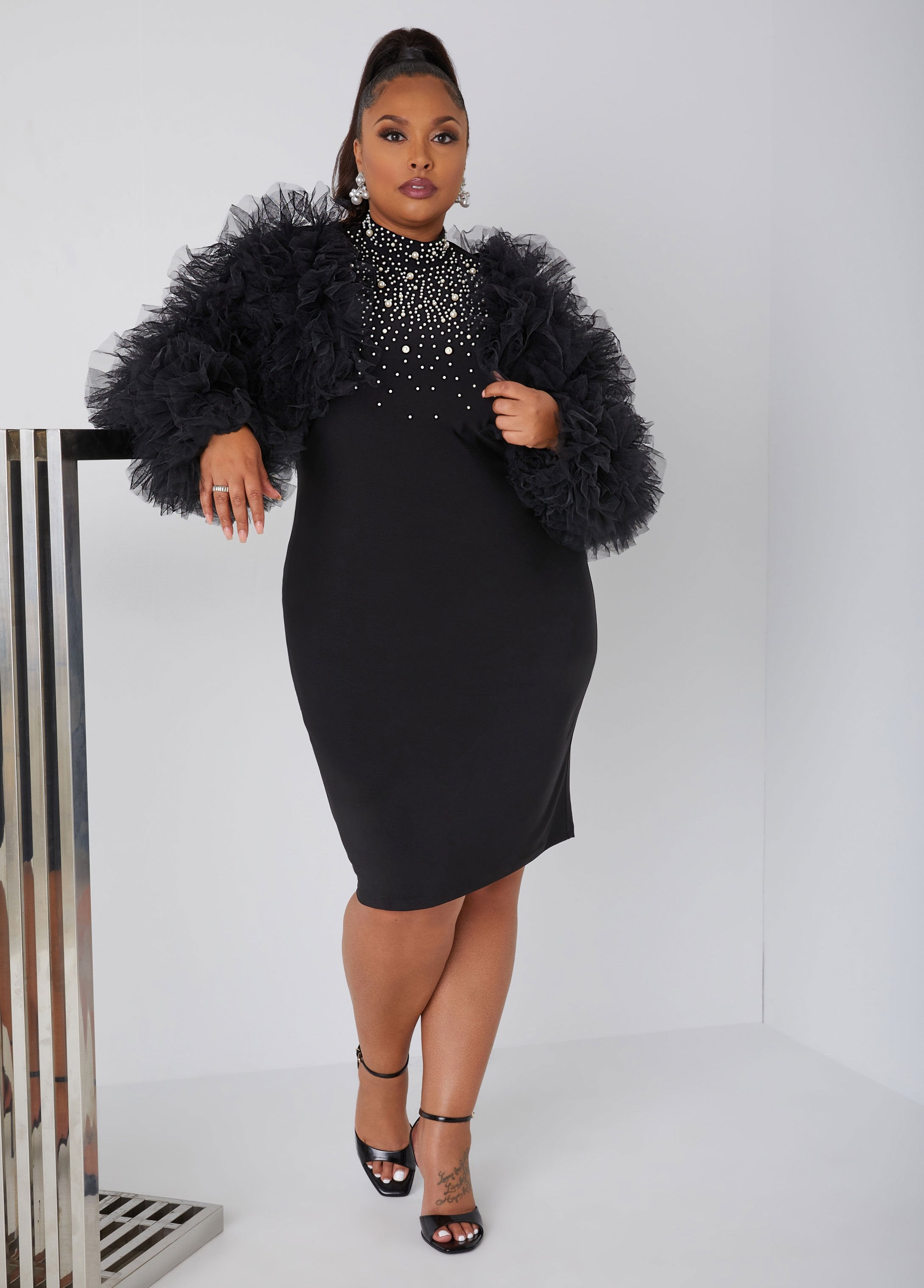 Stylish Cropped Ruffled Tulle Shrug - Perfect for Special Occasions